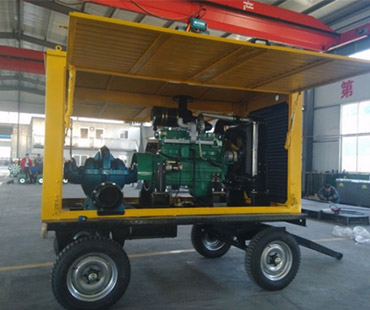 75KW移动式工业灌溉用双吸离心水泵机组