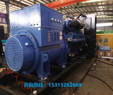 10kv电压1500kw玉柴高压发电机组 YC12VC2510-D31